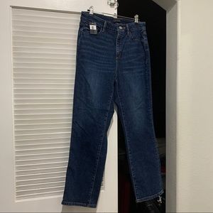 ANN TYALOR High rise straight curvy fit